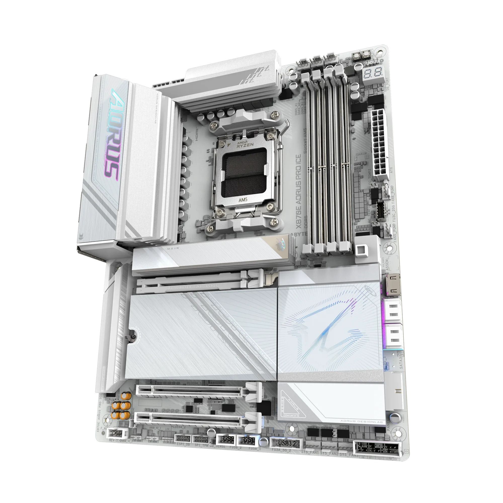 Gigabyte Placa Mae X870e Aorus Pro Ice Am5 Ddr5 Atx