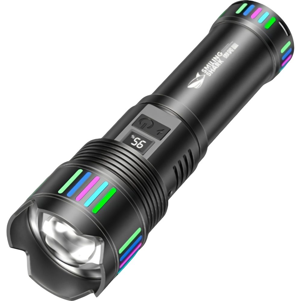 Importado Lanterna Led Smiling Shark Sd 5980 12000 Lumens