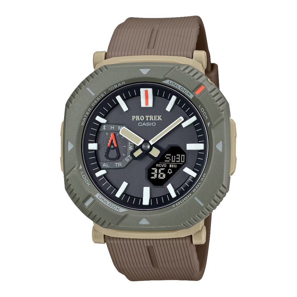 Importado Relogio Casio Pro Trek Prj B001 5DR Analogico Digital Brown