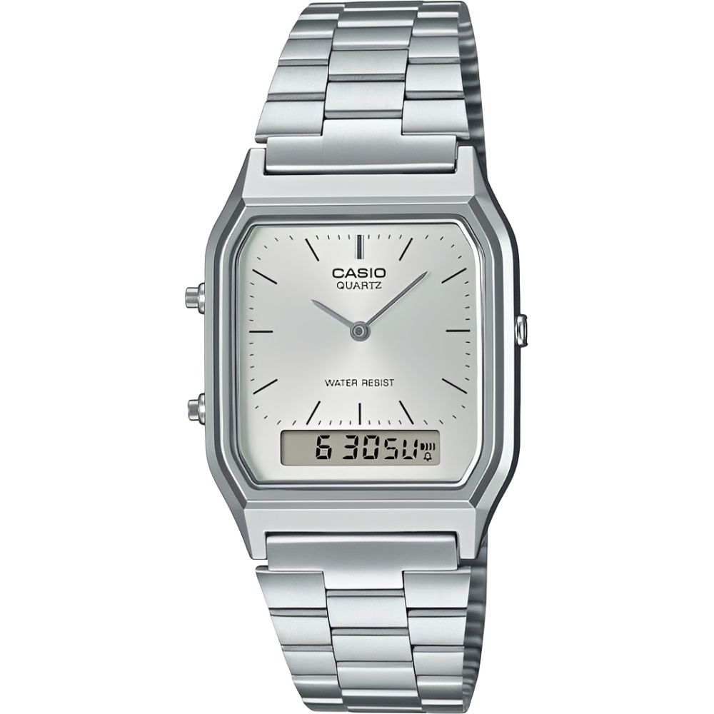 Importado Relogio Casio Vintage Aq 230A 7AMQYDF Analogico Digital Unissex