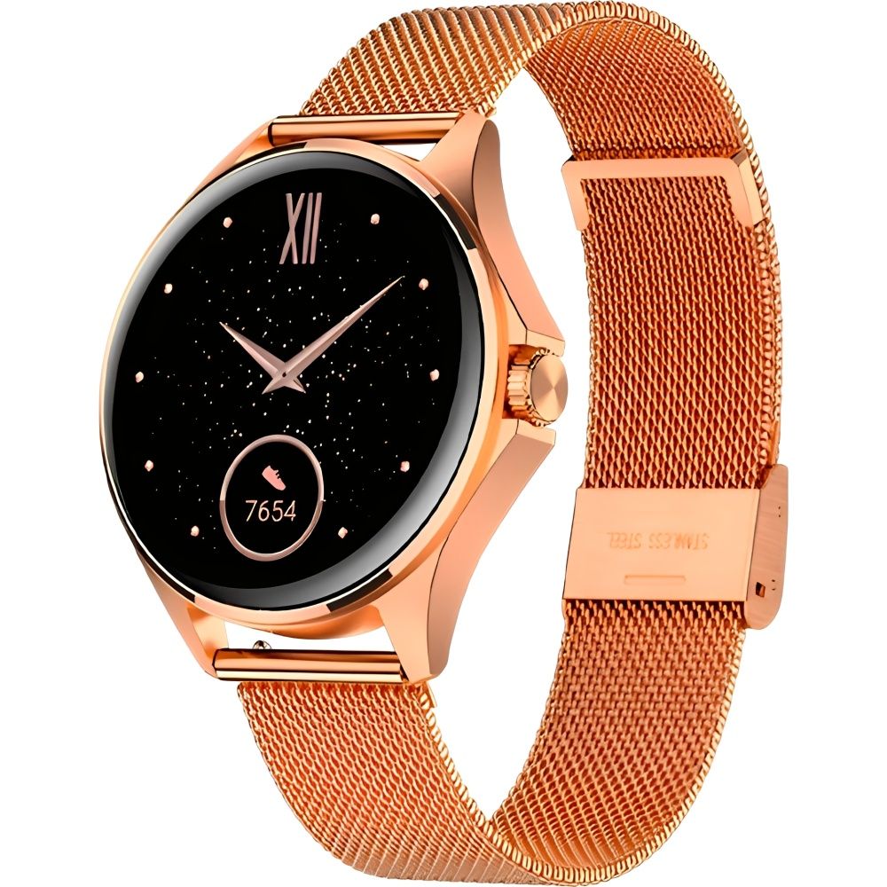 Importado Relogio Smartwatch Ftx Am12 Rgrgs 49 Mm Rose Metal