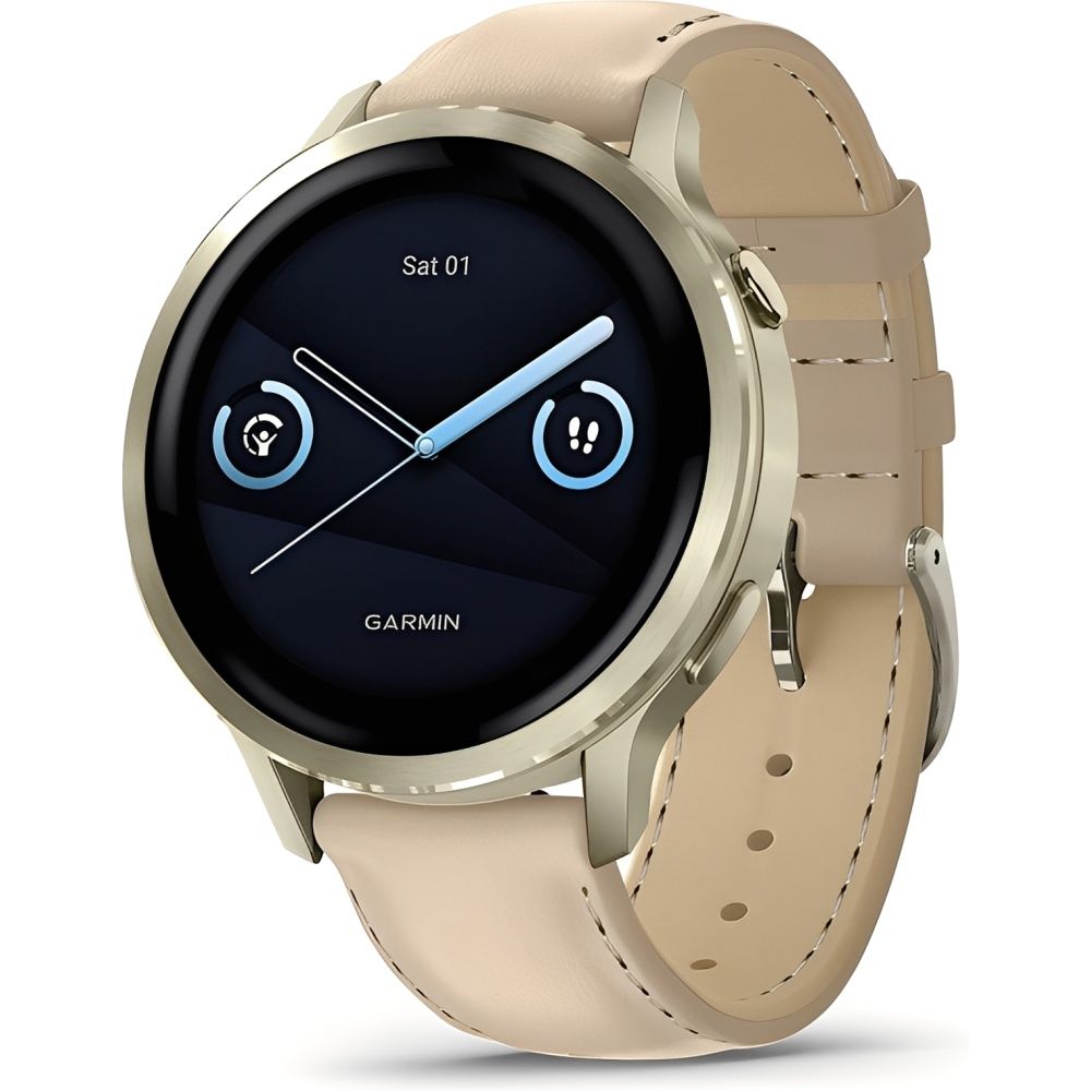 Garmin Relogio Smartwatch Venu 4 41 Mm Lunar Light Sand 010 03013 03 Pulseira Silicone