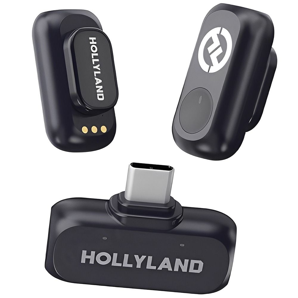 Importado Sistema Microfone Hollyland Lark A1 Mini Duo Usb C Sem Fio