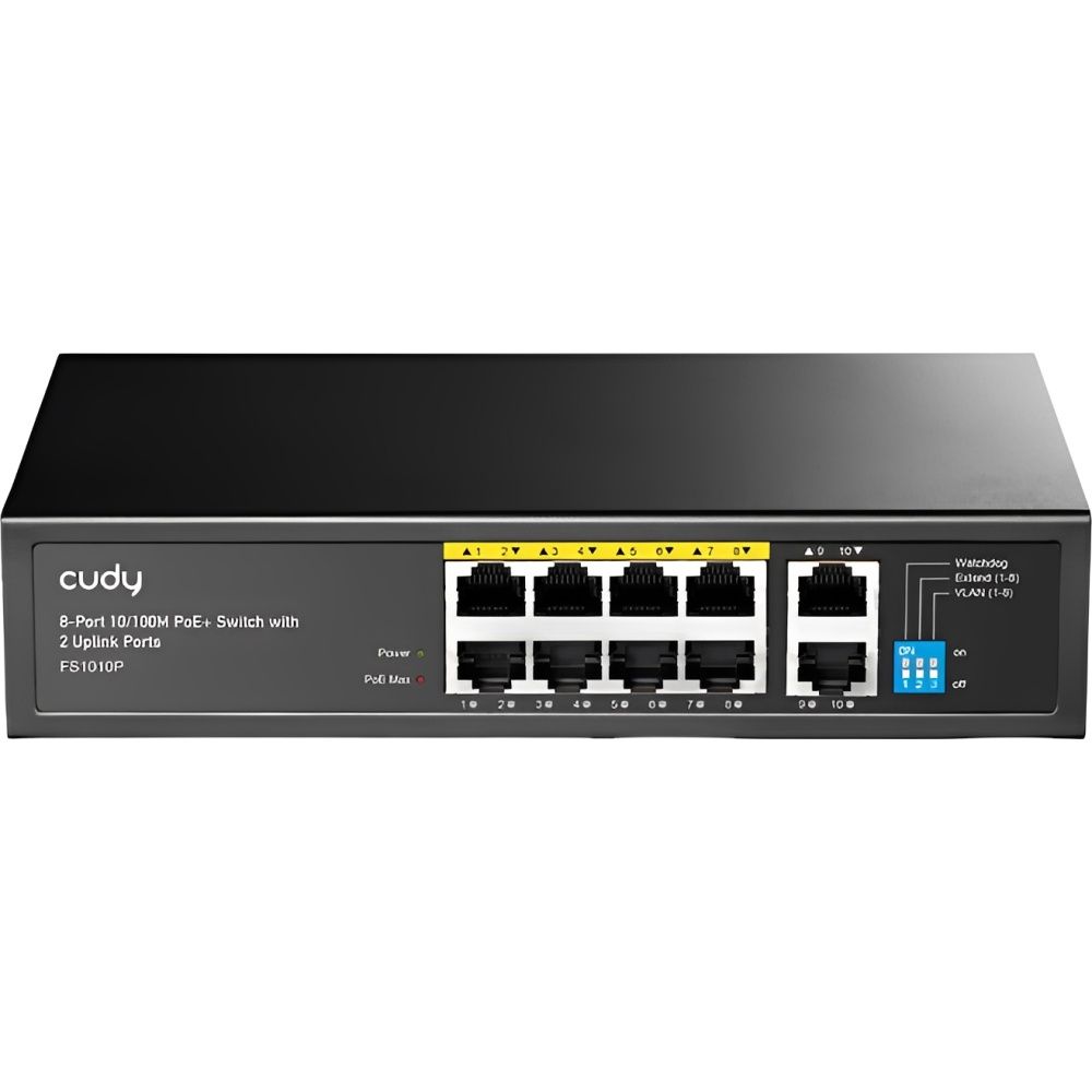 Importado Switch Cudy Fs1010p 8P 10 Vlan