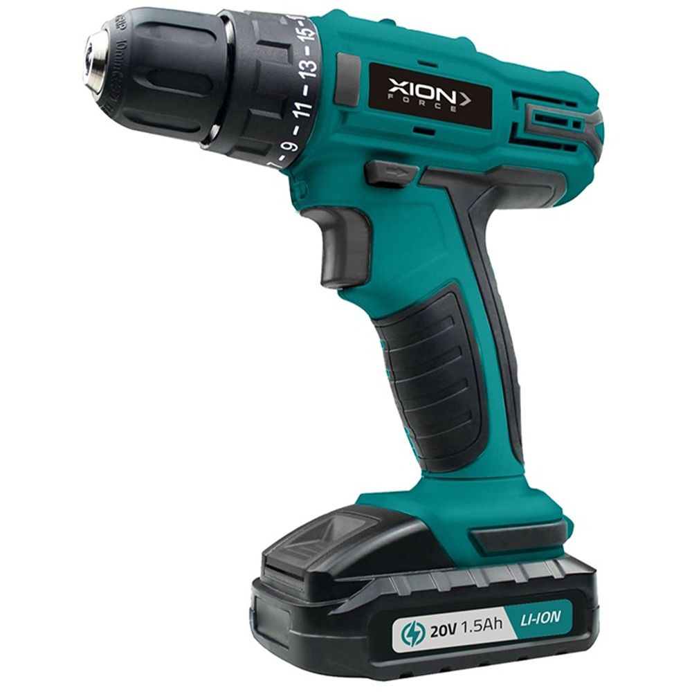 Importado Furadeira Parafusadeira Sem Fio Xion Xi Tool20 2 Baterias 220V Turquesa