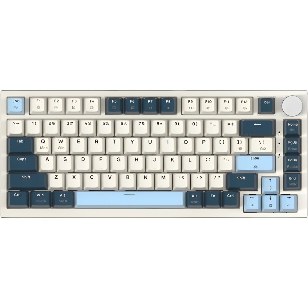 Importado Teclado Gamer Attack Shark K85 75 Mecanico Magnetico Hall Effect Rgb Blueberry Ingles