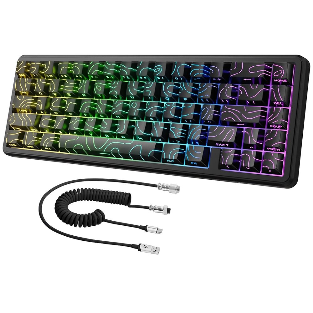 Importado Teclado Gamer Attack Shark X65 65 Mecanico Magnetico Hall Effect Rgb Contours Ingles
