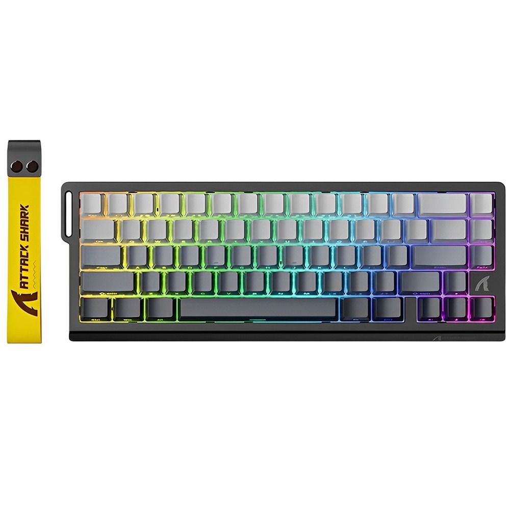 Importado Teclado Gamer Attack Shark X68 65 Mecanico Magnetico Hall Effect Rgb Moonlight Ingles