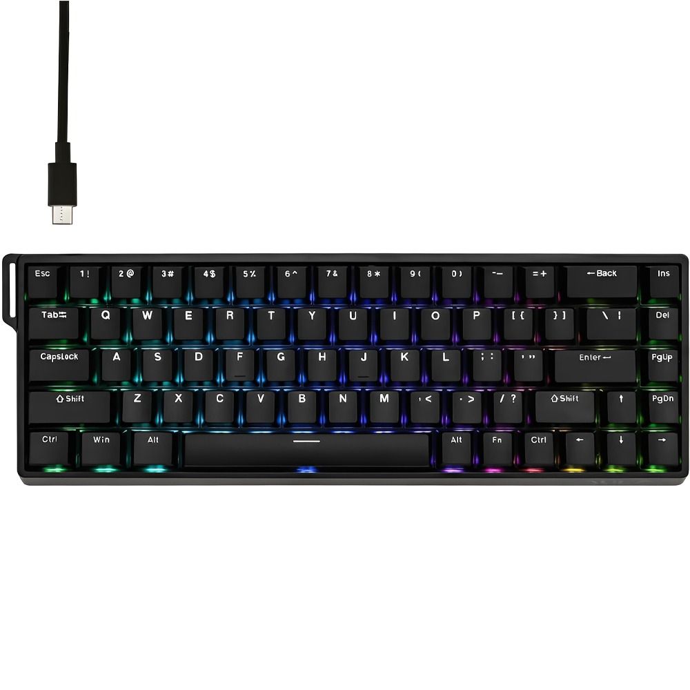 Importado Teclado Gamer Aula Win68 65 Mecanico Rgb Usb Ingles