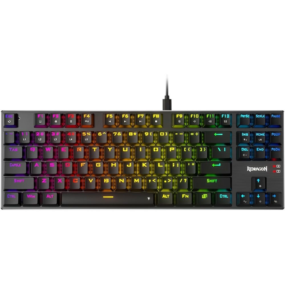 Redragon Teclado Gamer Mecanico Dharma Tkl K660 80 Rgb Usb C Switch Ingles