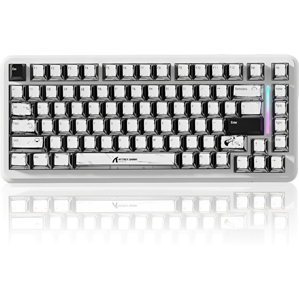 Importado Teclado Gamer Attack Shark X82pro 75 Mecanico Magnetico Hall Effect Rgb Comic Ingles