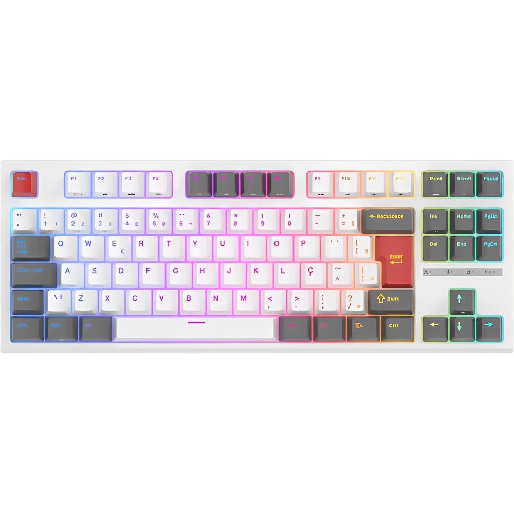 Importado Teclado Gamer Royal Kludge Rkr85 75 Mecanico Rgb Sem Fio Portugues