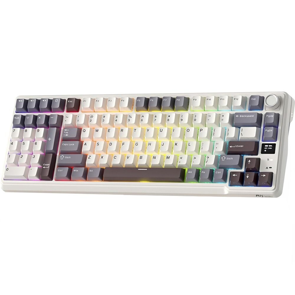 Importado Teclado Gamer Royal Kludge L98 96 Mecanico Rgb Sem Fio Sandalwood Brown Ingles