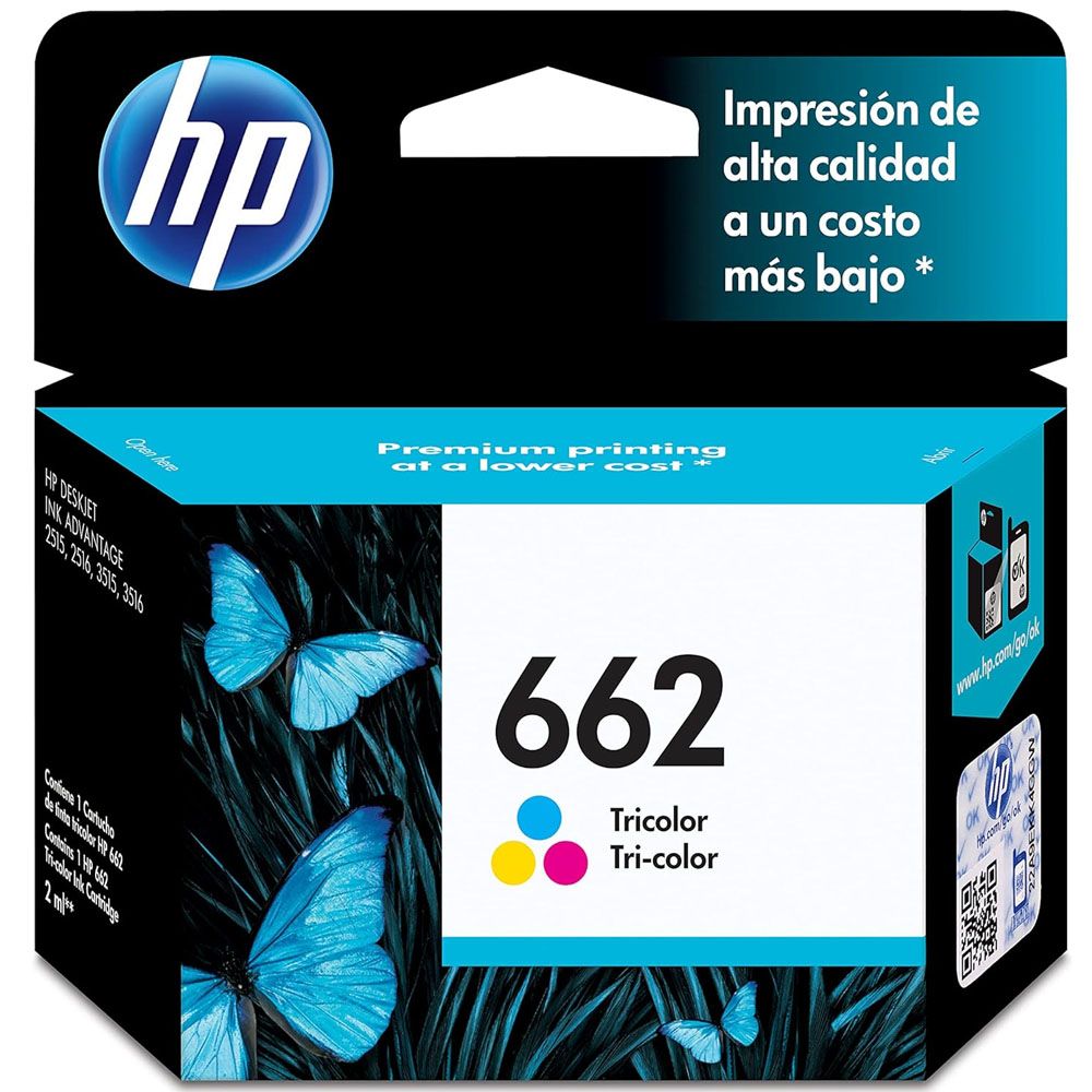 Hp Cartucho Tinta 662 Cz104al Colorido