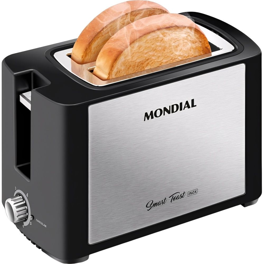 Mondial Torradeira T 13 Smart 2 Fatias 800 W 110V Inox