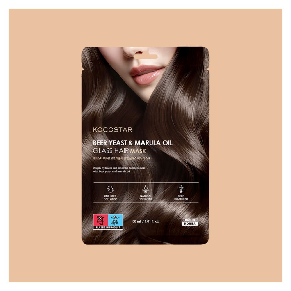 Importado Tratamento Capilar Kocostar Beer Yeast Marula Oil Glass Hair Mask 30ML