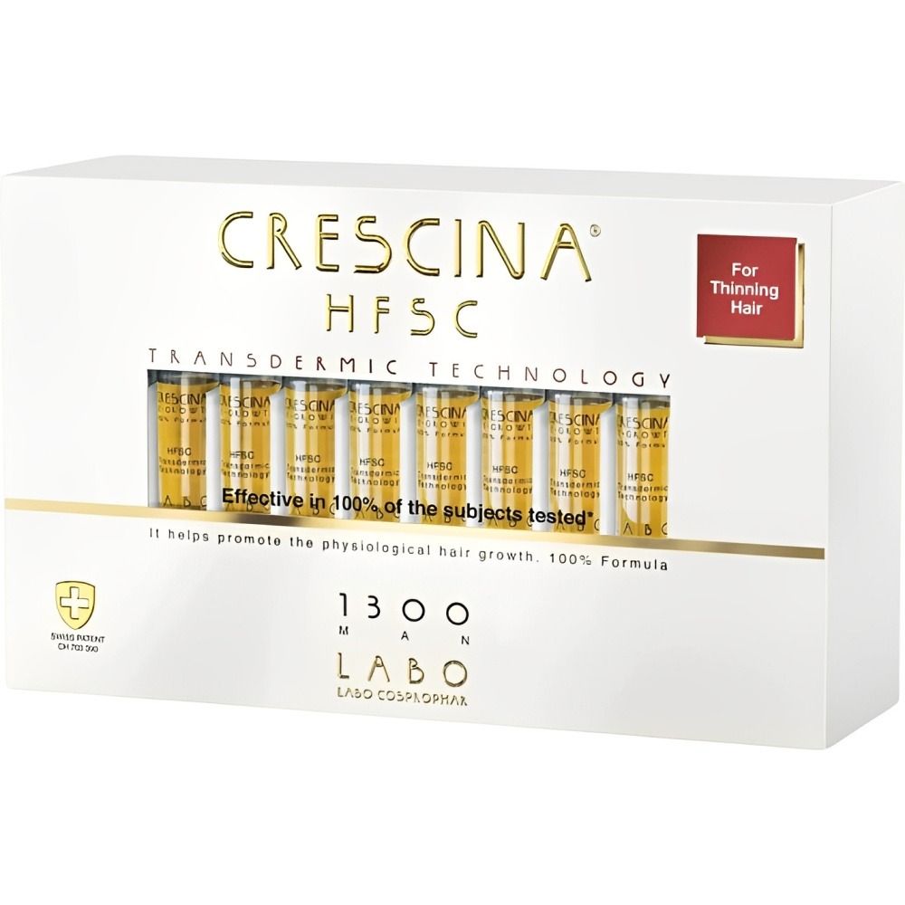 Importado Tratamento Capilar Labo Cosprophar Crescina Re Growth Anti Hair Loss Hsfc 1300 Homem 20 Ampolas