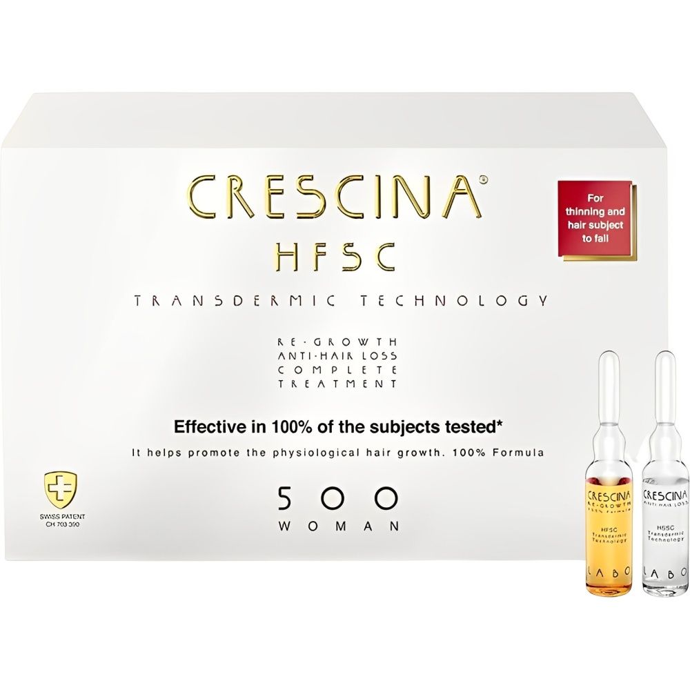 Importado Tratamento Capilar Labo Cosprophar Crescina Re Growth Anti Hair Loss Hsfc 500 Mulher 20 Ampolas