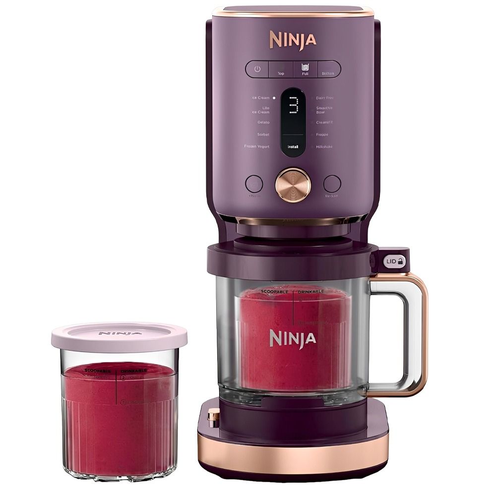 Importado Maquina Sorvetes Ninja Creami Xl Deluxe Gen 2 Nc601pu 11 Em 1 110V Plum