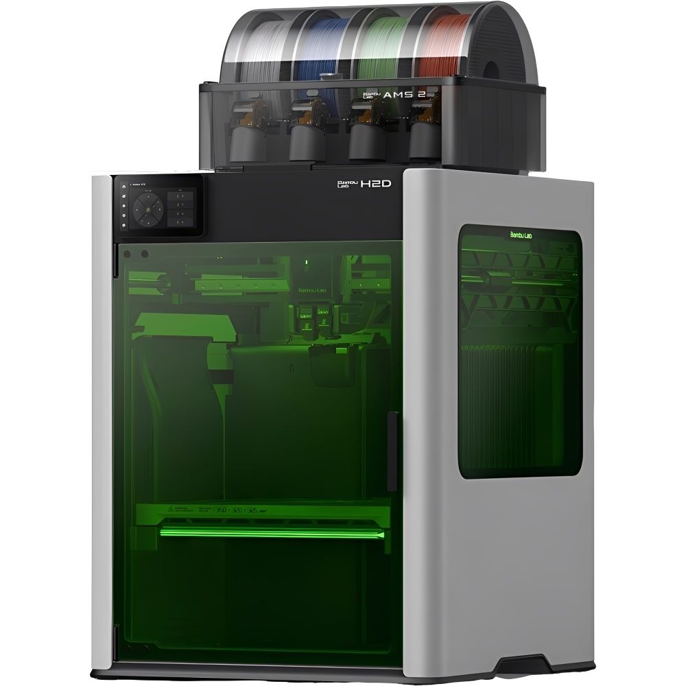 Importado Impressora 3D Bambu Lab H2d Laser Full Combo 40W Ams 2 Pro 1000 Mm S 110V
