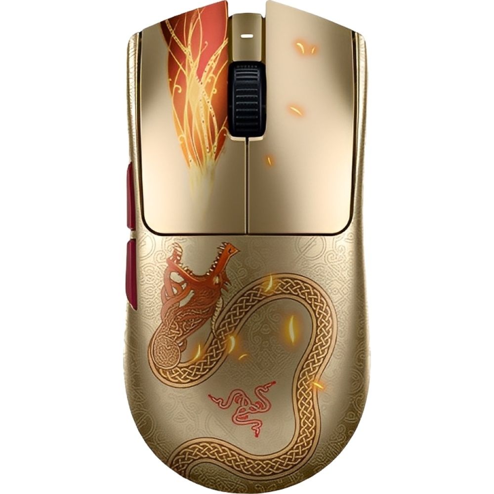Razer Mouse Gamer Viper V3 Pro Counter Strike 2 Rz01 05120800 R3m1 Dongle 8K Sem Fio Dragon Lore Edition