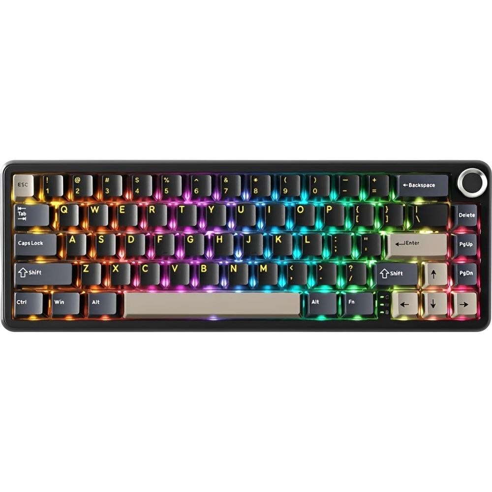 Importado Teclado Gamer Attack Shark X66 65 Mecanico Rgb Sem Fio Star Ingles