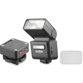 Mini Flash Godox iT32 + Disparador X5C para Canon + Difusor - Preto