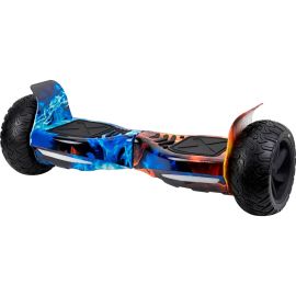 Patinete Elétrico Keen SC175 8.5" Bluetooth - Azul/Vermelho Fogo