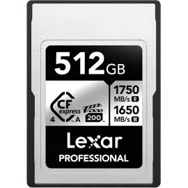 Memória CFexpress 4.0 Lexar Professional Silver Tipo A 1750-1650 MB/s 512 GB (LCAEXS4512G-RNENG)