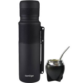 Kit Garrafa Térmica Contigo 2.0 1.18L + Cuia + Bomba