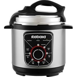 Panela de Pressão Elétrica Itatiaia PPESS2003 900 W 220v - Prata/Preto 5L