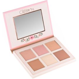 Paleta de Contorno + Iluminador Beauty Creations Floral Bloom CF01 - 6 Tons